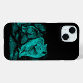 Wolf en Raven in de nacht Case-Mate iPhone Case (Achterkant (horizontaal))
