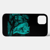 Wolf en Raven in de nacht Case-Mate iPhone Case (Achterkant (horizontaal))