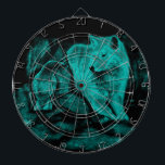 Wolf en Raven in de nacht Dartbord<br><div class="desc">Wolf en Raven 's nachts - Digitale fantastische kunst schilderen door Krisi ArtKSZP >> Meer producten in winkelrubriek >> Wolven Raven - Wolf mit Rabe >> Wolf en Raven in de nacht</div>