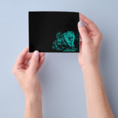 Wolf en Raven in de nacht Flyer (Hand)