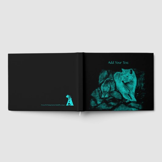 Wolf en Raven in de nacht Gastenboek (Volledig)