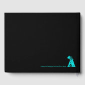 Wolf en Raven in de nacht Gastenboek (Achterkant)