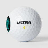 Wolf en Raven in de nacht Golfballen (Logo)