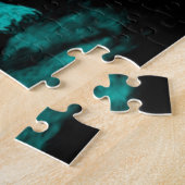 Wolf en Raven in de nacht Legpuzzel (Zijkant)