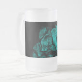 Wolf en Raven in de nacht Matglas Bierpul (Voorkant links)