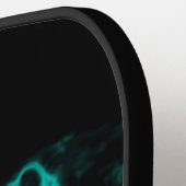 Wolf en Raven in de nacht Pickleball Paddle (Links Detail)