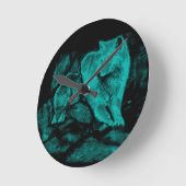 Wolf en Raven in de nacht Ronde Klok (Hoek)