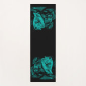 Wolf en Raven in de nacht Yogamat (Voorkant)