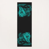 Wolf en Raven in de nacht Yogamat (Achterkant)