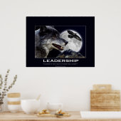 Wolf en Raven Leadership Motivatie Poster (Keuken)