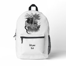 Wolf en Raven met Schedel