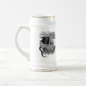 Wolf en Raven met Schedel Bierpul (Links)