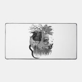 Wolf en Raven met Schedel Bureaumat (Voorkant)