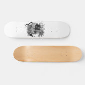 Wolf en Raven met Schedel Persoonlijk Skateboard (Horizontaal)