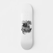 Wolf en Raven met Schedel Persoonlijk Skateboard (Voorkant)