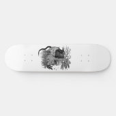 Wolf en Raven met Schedel Persoonlijk Skateboard (Horizontaal)