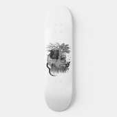 Wolf en Raven met Schedel Persoonlijk Skateboard (Voorkant)