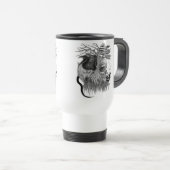 Wolf en Raven met Schedel Reisbeker (Voorkant rechts)