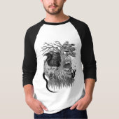 Wolf en Raven met Schedel T-shirt (Voorkant)