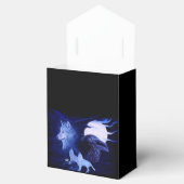 Wolf en Raven met volle maan Bedankdoosjes (Geopend)