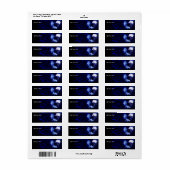 Wolf en Raven met volle maan Etiket (Full Sheet)