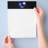 Wolf en Raven met volle maan Flyer (Hand)