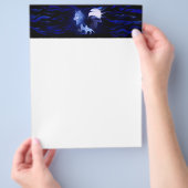 Wolf en Raven met volle maan Flyer (Hand)