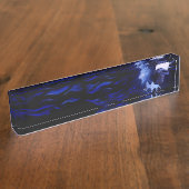 Wolf en Raven met volle maan Naambordje (Zijkant)