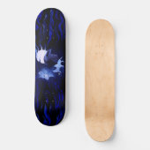 Wolf en Raven met volle maan Skateboard (Voorkant)