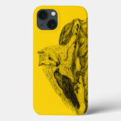Wolf en Raven, zwart en geel Case-Mate iPhone Case (Achterkant)