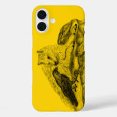 Wolf en Raven, zwart en geel Case-Mate iPhone Case (Achterkant)