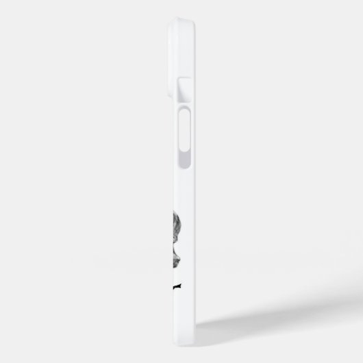 Wolf en Raven, zwart-wit Case-Mate iPhone Case (Achterkant / Links)