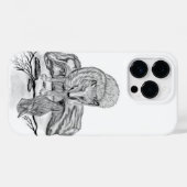 Wolf en Raven, zwart-wit Case-Mate iPhone Case (Achterkant (horizontaal))