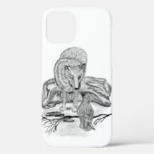 Wolf en Raven, zwart-wit Case-Mate iPhone Case (Achterkant)