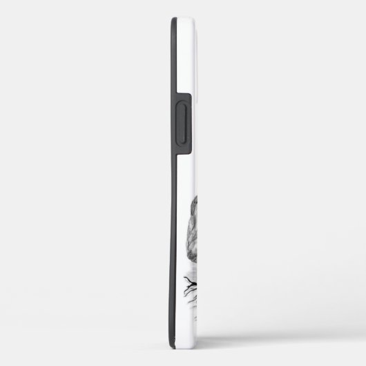 Wolf en Raven, zwart-wit Case-Mate iPhone Case (Achterkant / Rechts)