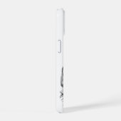 Wolf en Raven, zwart-wit iPhone 15 Case (Rechterkant)