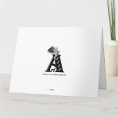 Wolf en Raven, zwart-wit Kaart (Achterkant)