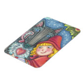 Wolf en Red Riding Hood MAGNET *Aanpassen Magneet (Linkerzijde)