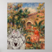 Wolf en Renoir's Farmhouse Painting Poster (Voorkant)