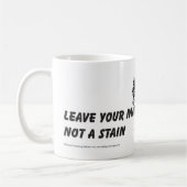 Wolf en slogan cup art koffiemok (Links)