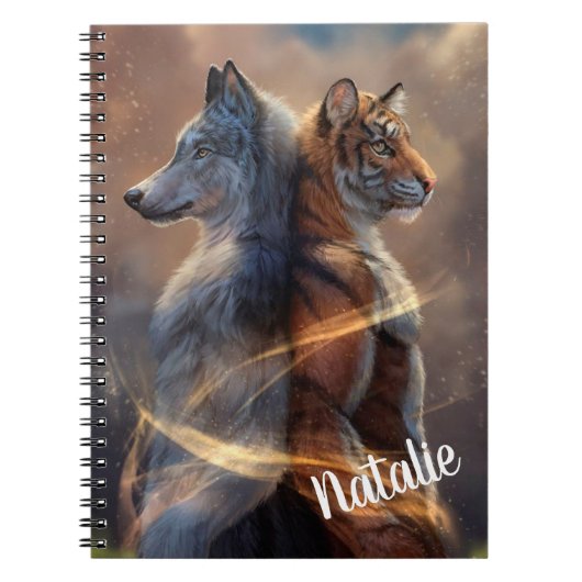 Wolf en Tijger Notitieboek (Voorkant)