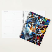 Wolf en Uil Levendig en Kleurrijk Persoonlijk Planner (Display)