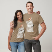 Wolf en vogel vriend t-shirt (Unisex)