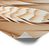 Wolf en vrouw in veren poster (Hoek)