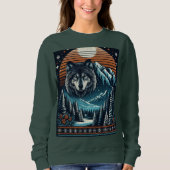 Wolf en winter trui (Voorkant)