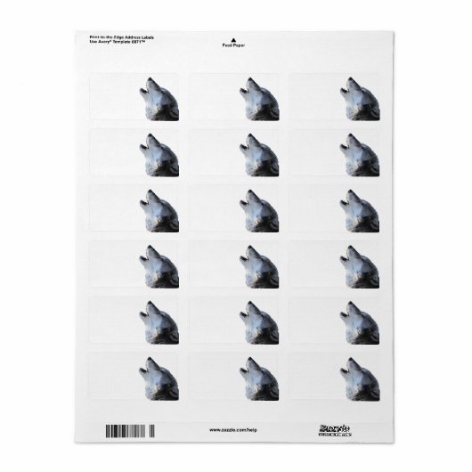 wolf etiket (Full Sheet)