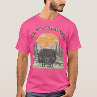 Wolf Evil.Wolfs in de bergen.Retro Wolfs. Acti T-shirt