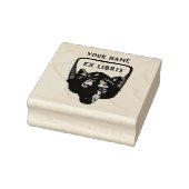 Wolf Ex Libris Bookplaat Rubberstempel (Stempel)