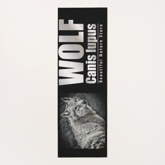 WOLF [Extra Long Yoga Mat] Yogamat (Achterkant)