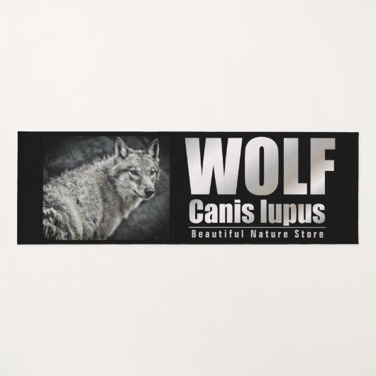WOLF [Extra Long Yoga Mat] Yogamat (Voorkant (horizontaal))